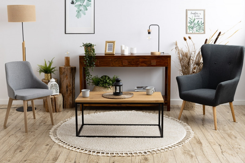 Kusový koberec Berber 9000 cream kruh Kruh Ø 120 cm (obrázek 9)