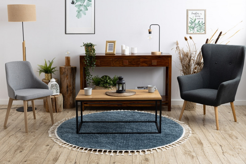 Kusový koberec Berber 9000 blue kruh Kruh Ø 120 cm (obrázek 10)