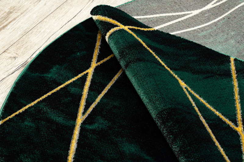 Kusový koberec Emerald 1022 green and gold kruh Kruh Ø 120 cm (obrázek 9)