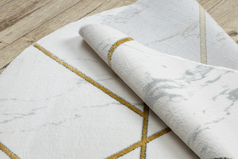 Kusový koberec Emerald geometric 1012 cream and gold kruh Kruh Ø 120 cm 3