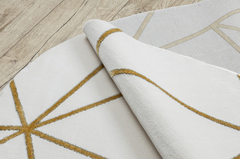 Kusový koberec Emerald 1013 cream and gold kruh Kruh Ø 120 cm 2
