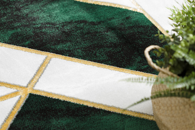 Kusový koberec Emerald 1015 green and gold kruh Kruh Ø 120 cm 3