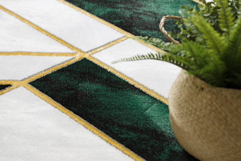 Kusový koberec Emerald 1015 green and gold kruh Kruh Ø 120 cm 5