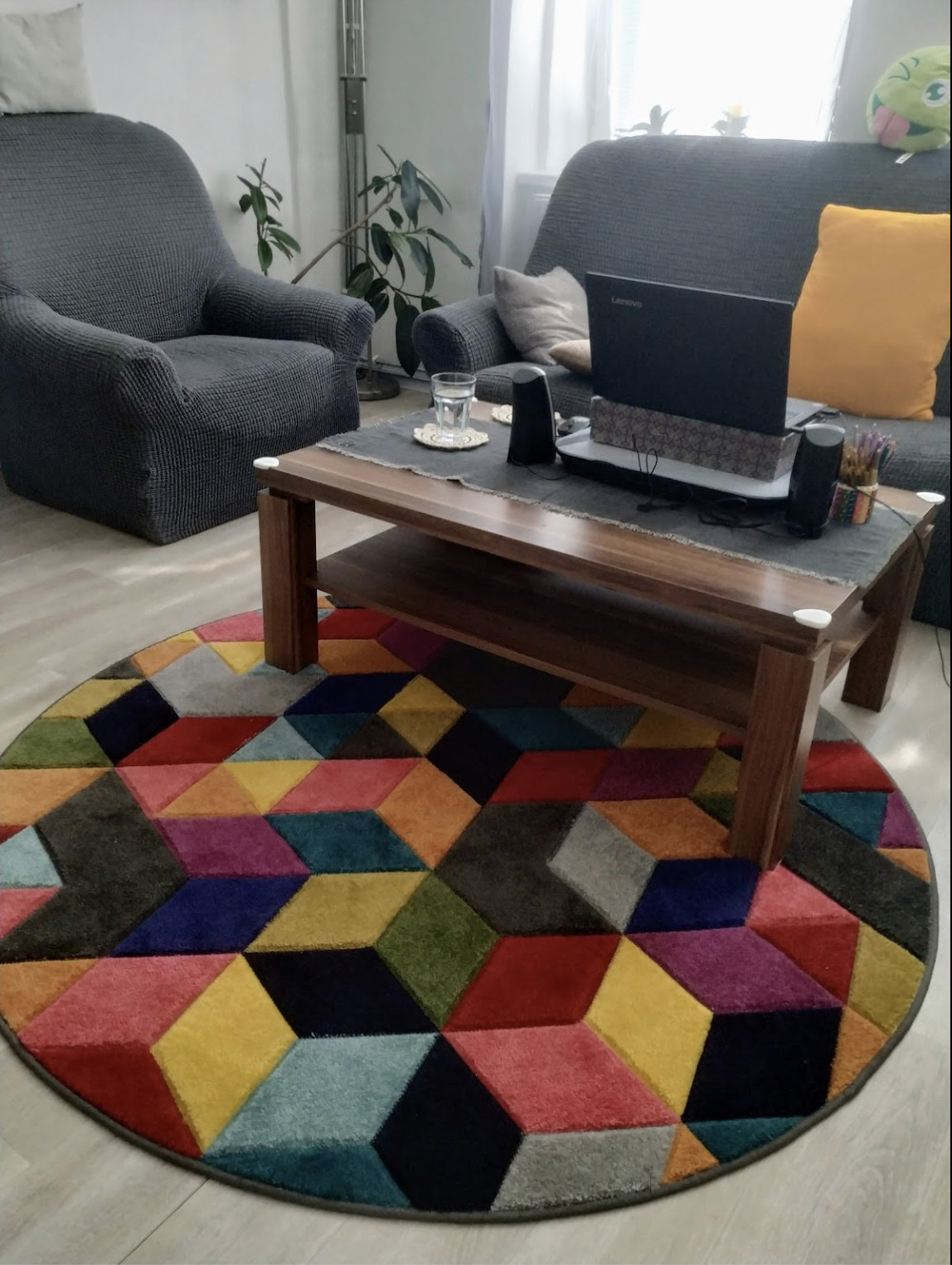 Kusový koberec Spectrum Dynamic Multi kruh Kruh Ø 160 cm 5