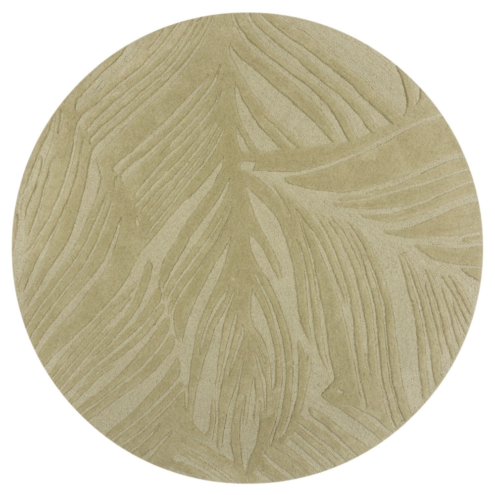 Kusový koberec Solace Leaf Sage kruh Kruh Ø 160 cm