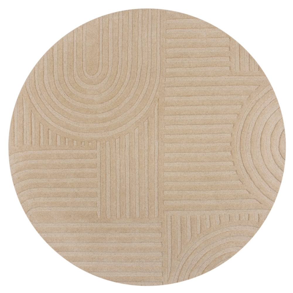 Kusový koberec Solace Zen Garden Natural kruh Kruh Ø 160 cm