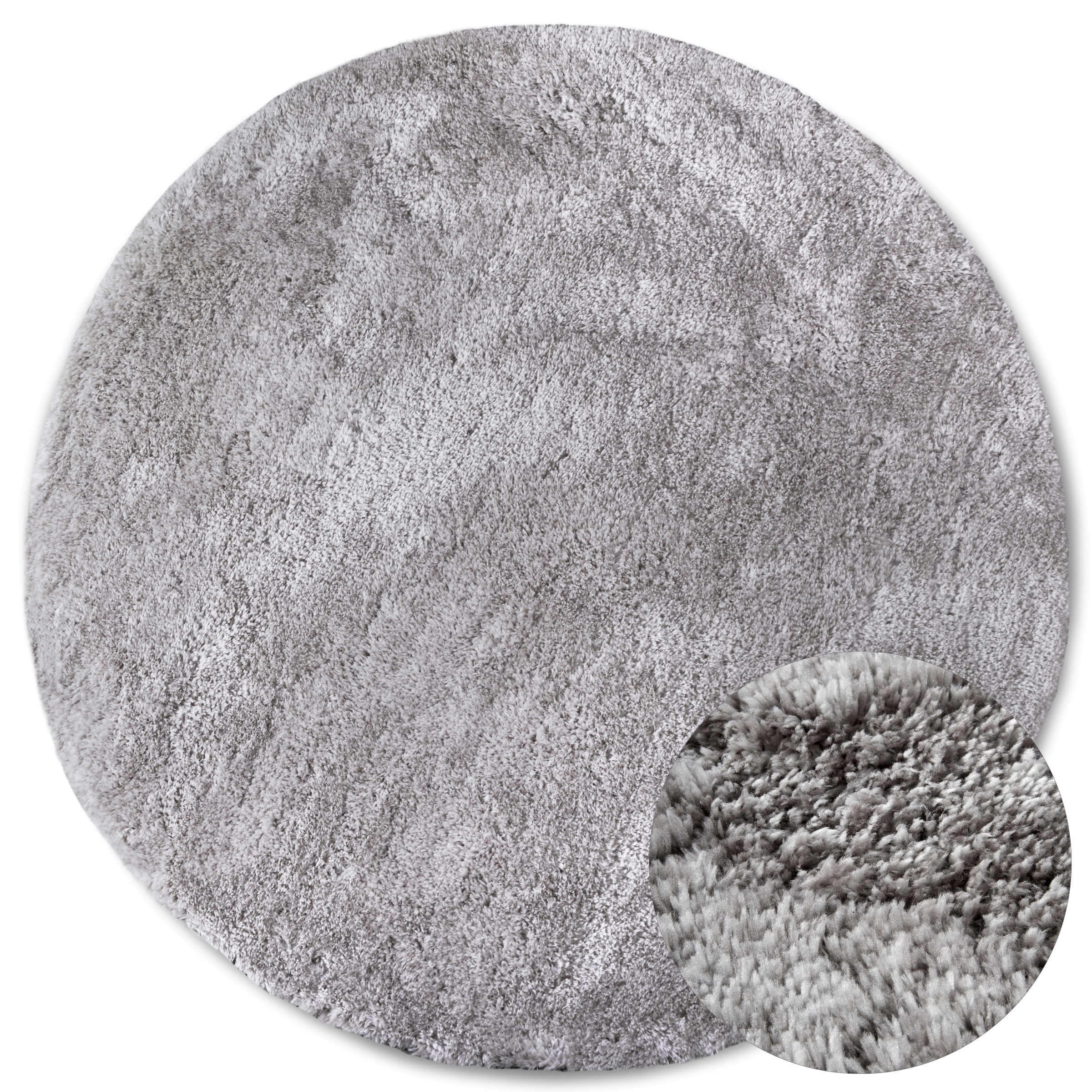 Kusový koberec Myk 106113 Grey kruh Kruh Ø 160 cm 2