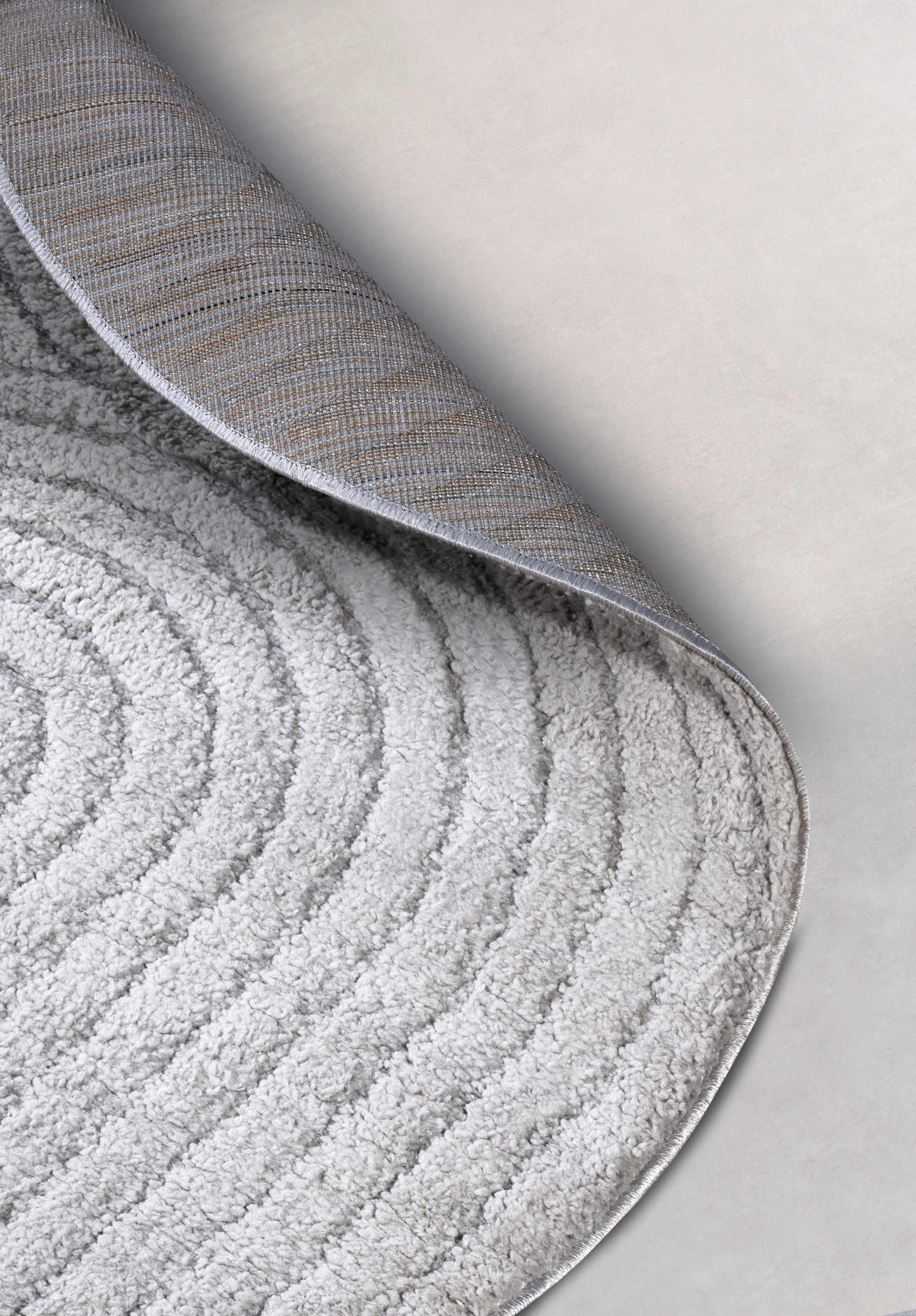 Kusový koberec New York 106205 Light Grey kruh Kruh Ø 160 cm 4