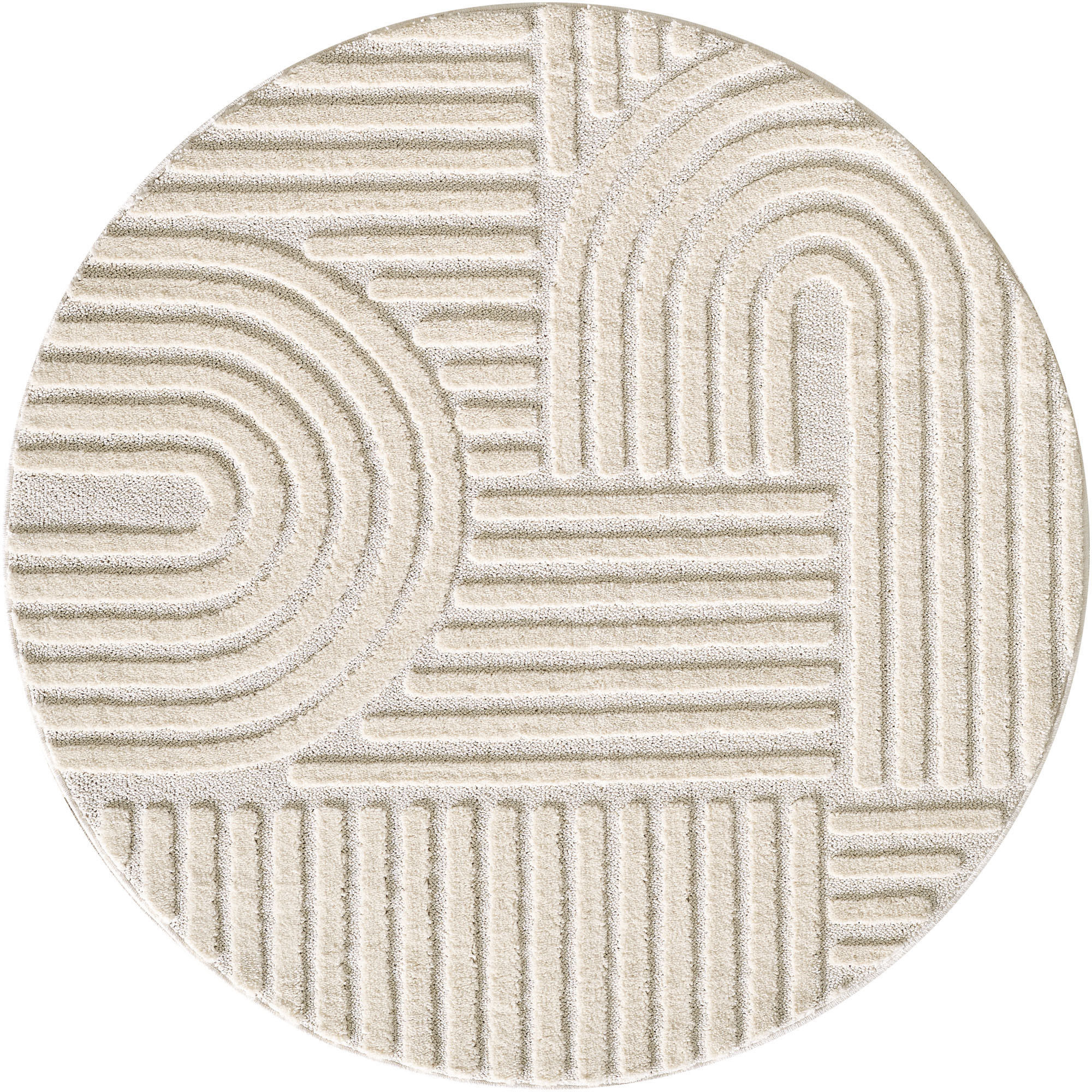 Kusový koberec Art 1121 Cream kruh