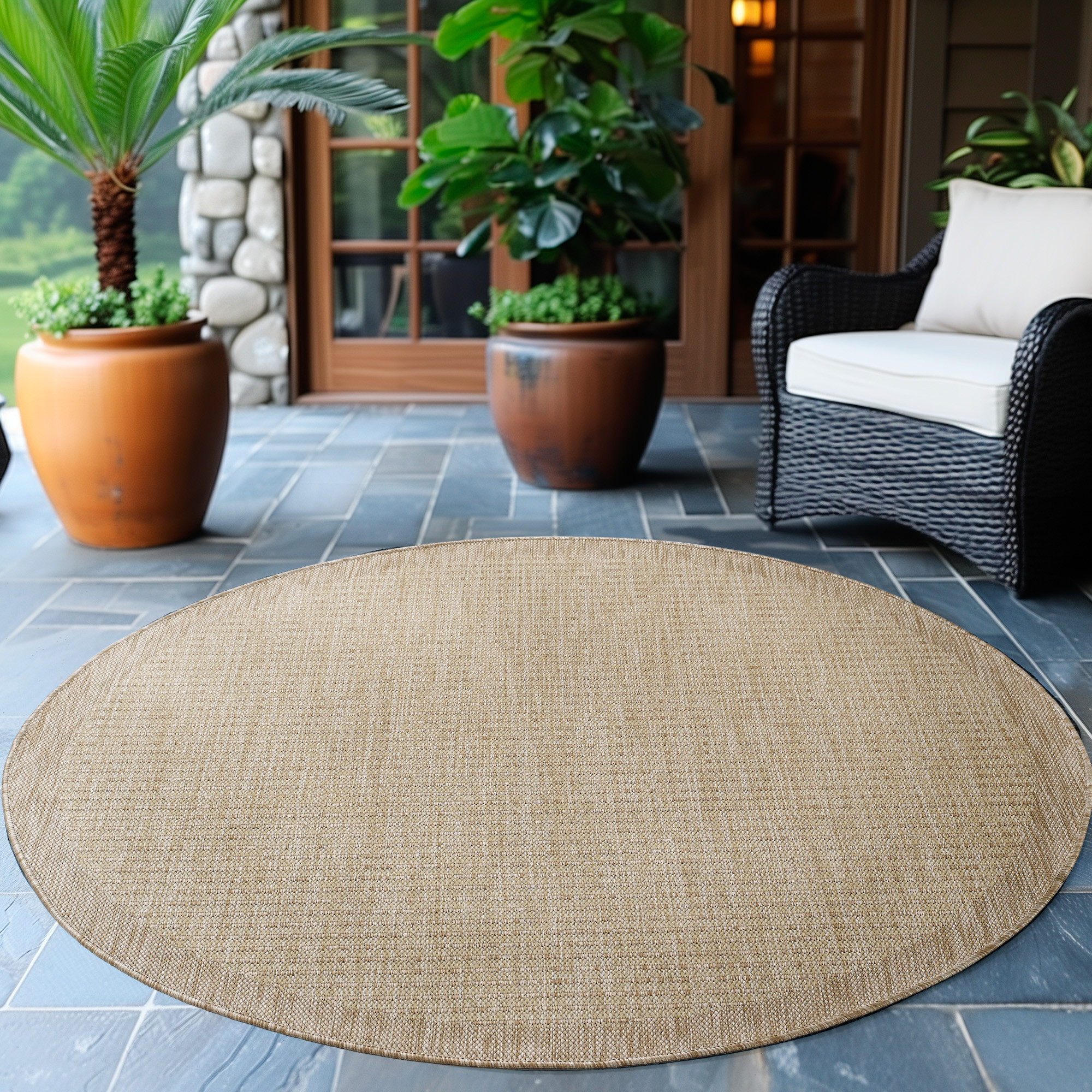 Kusový koberec Giza 1410 Beige kruh 2