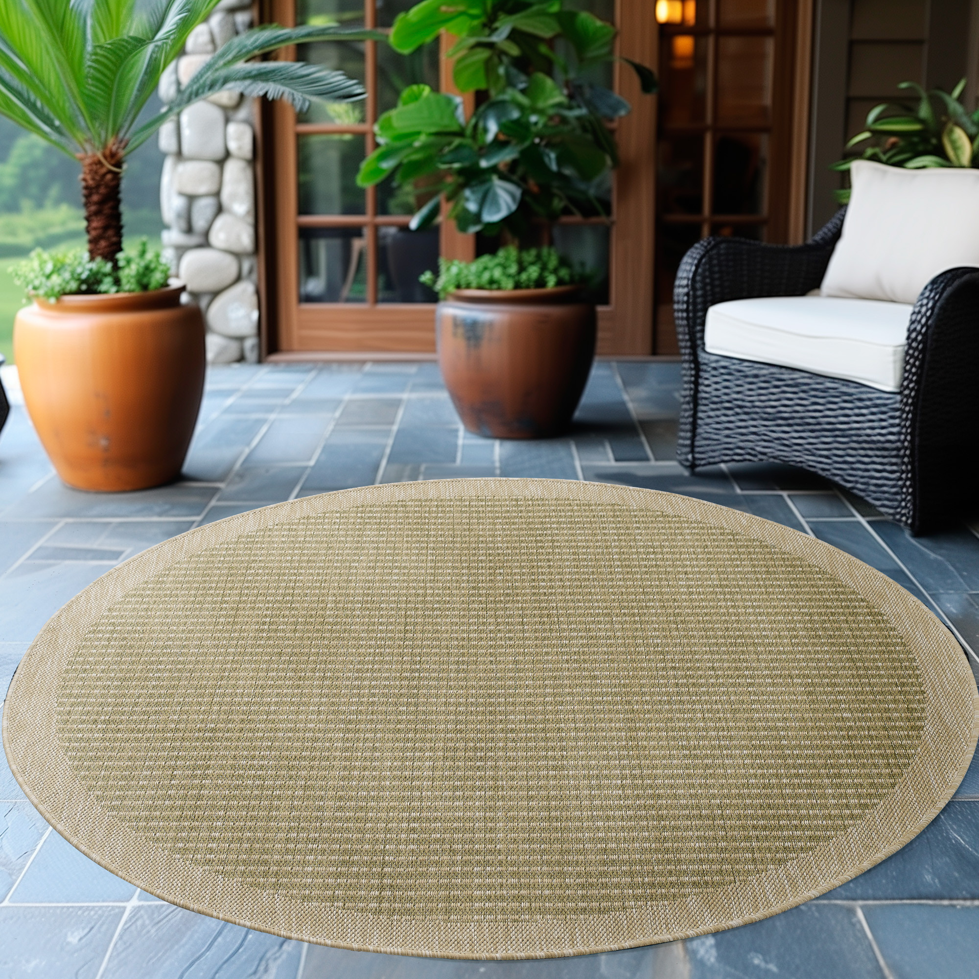 Kusový koberec Giza 1410 Green kruh 2