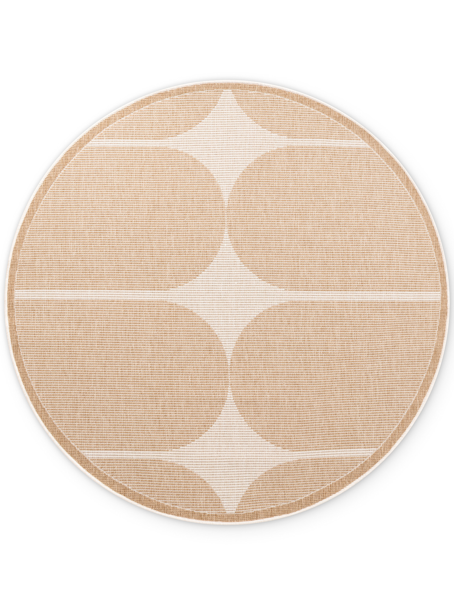 Kusový koberec Duet Bowen Beige/White kruh - na ven i na doma 2