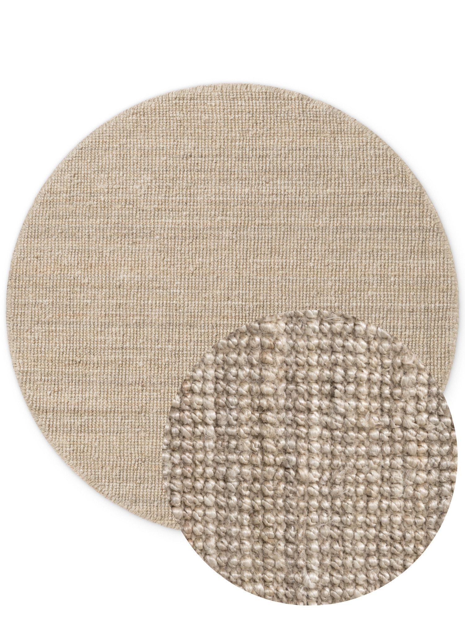 Kusový koberec Jaipur Ivory/White kruh 2