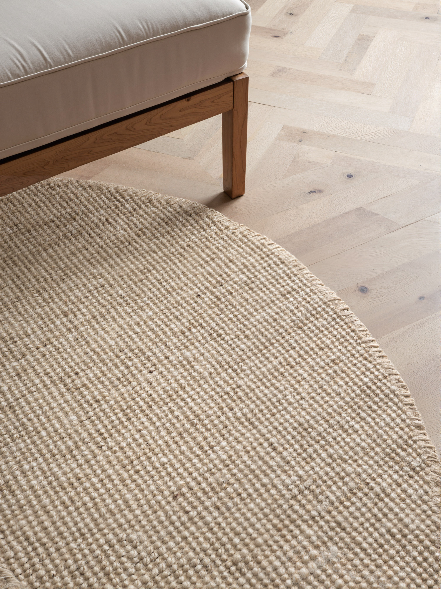 Kusový koberec Jaipur Ivory/White kruh 4