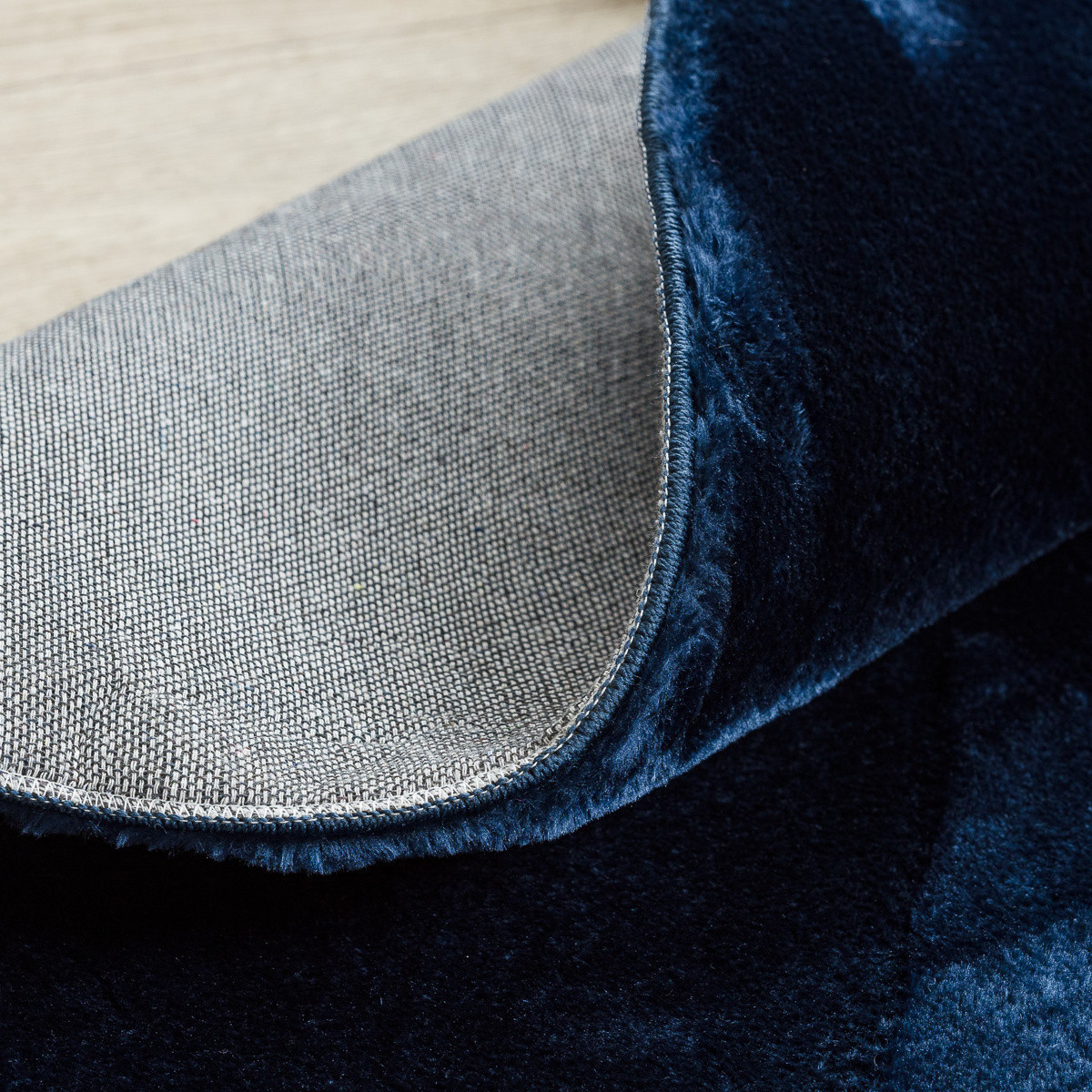 Kusový koberec Visco Rabbit Dark blue 10 kruh Kruh Ø 120 cm 3