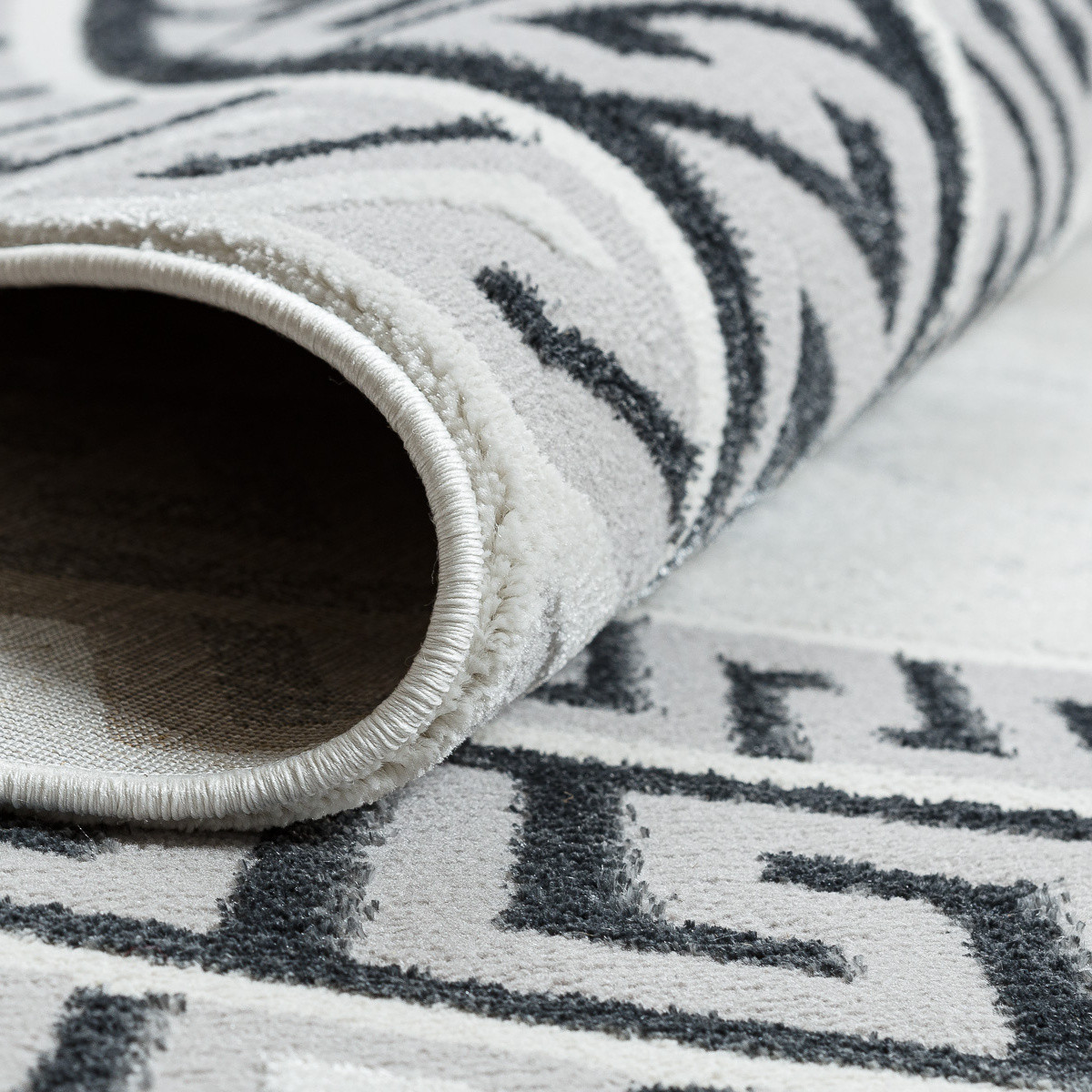 Kusový koberec Allure 1960 white/grey kruh Kruh Ø 120 cm 3
