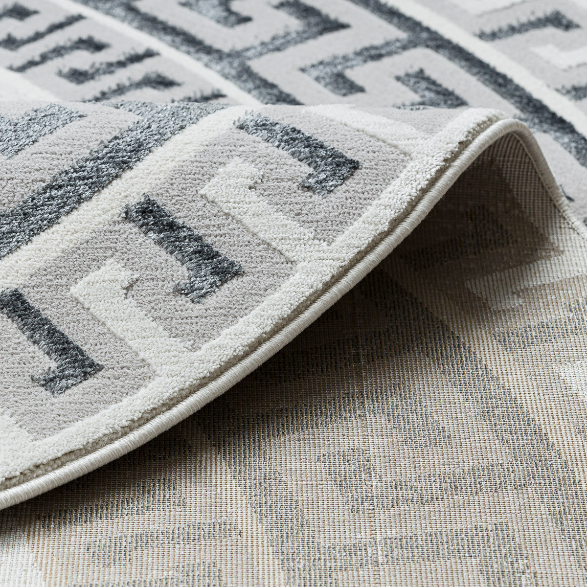 Kusový koberec Allure 1960 white/grey kruh Kruh Ø 120 cm 4