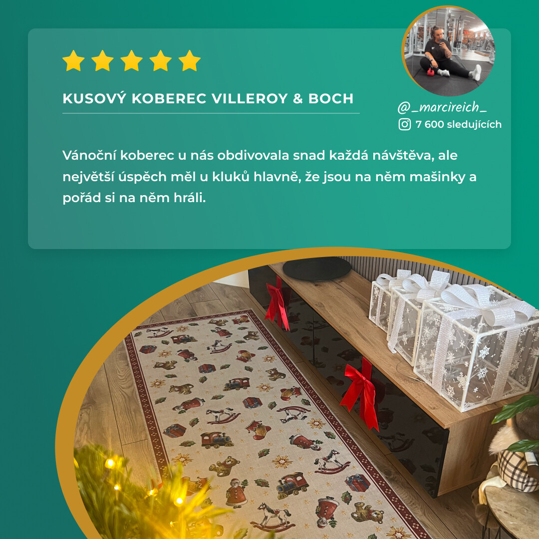 Kusový koberec Villeroy & Boch Toy's delight 106274 Cream, Red kruh Kruh Ø 160 cm (obrázek 13)