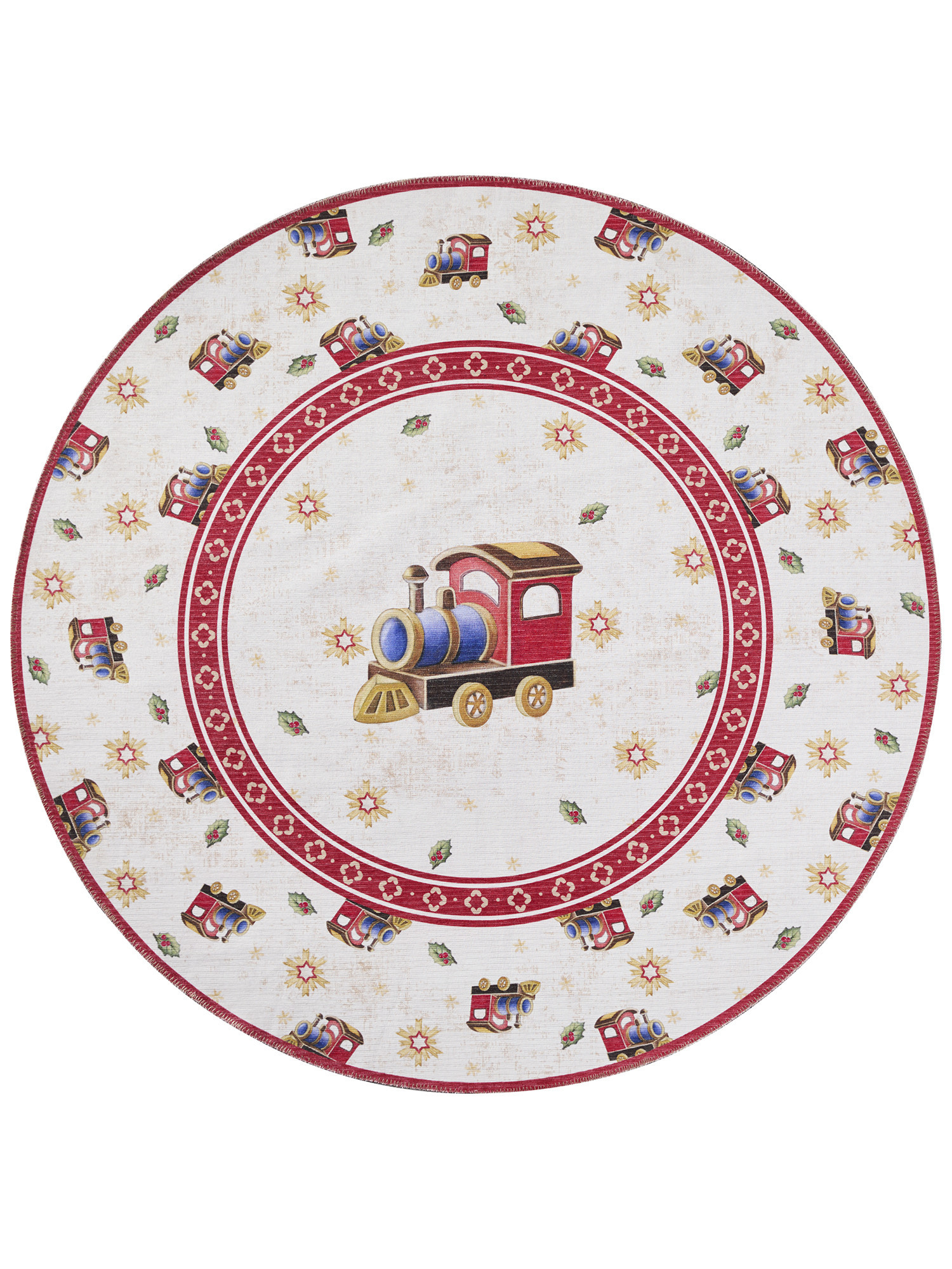 Kusový koberec Villeroy & Boch Toy's delight 106276 Cream, Red kruh Kruh Ø 160 cm