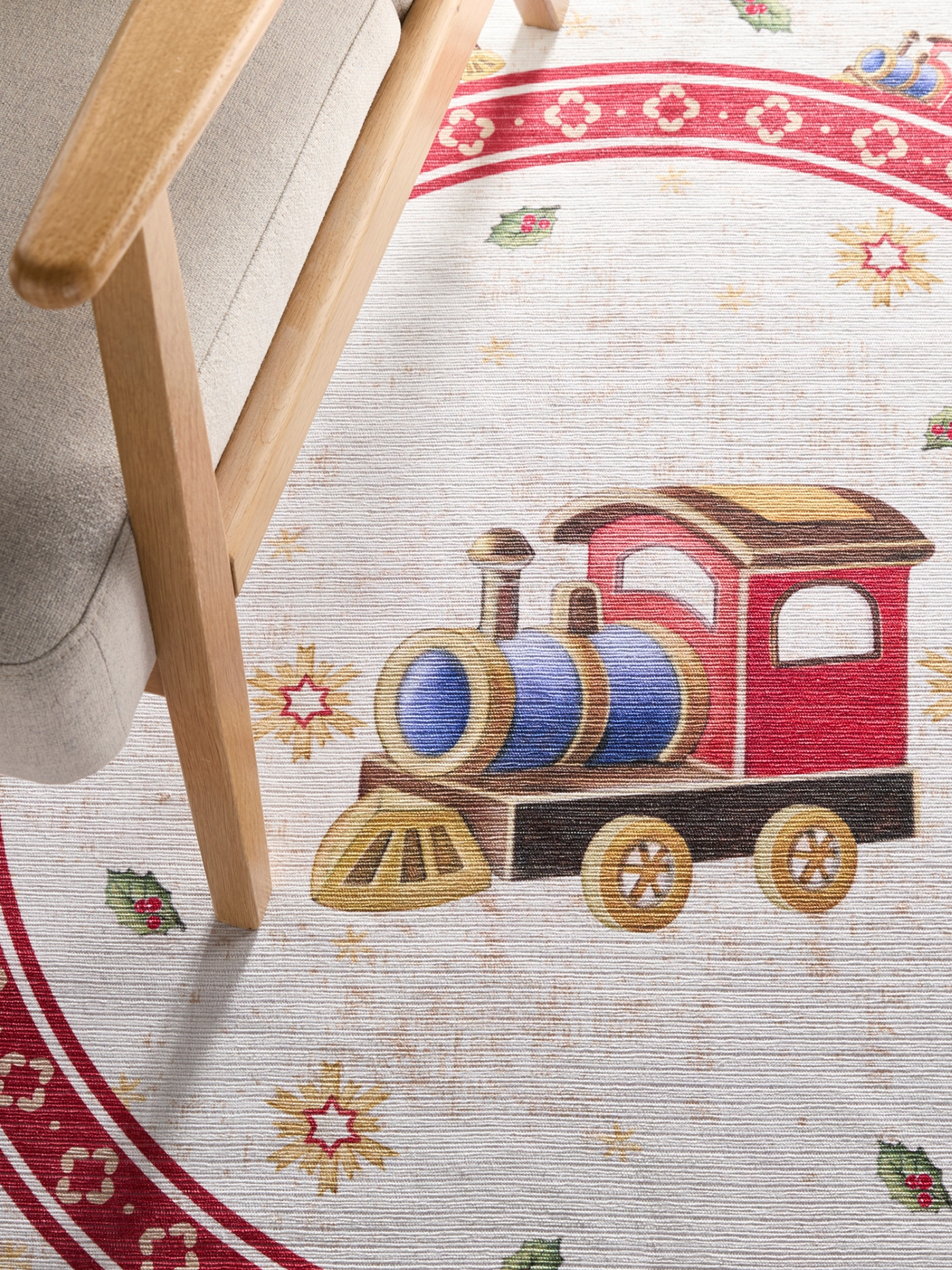 Kusový koberec Villeroy & Boch Toy's delight 106276 Cream, Red kruh Kruh Ø 160 cm 4