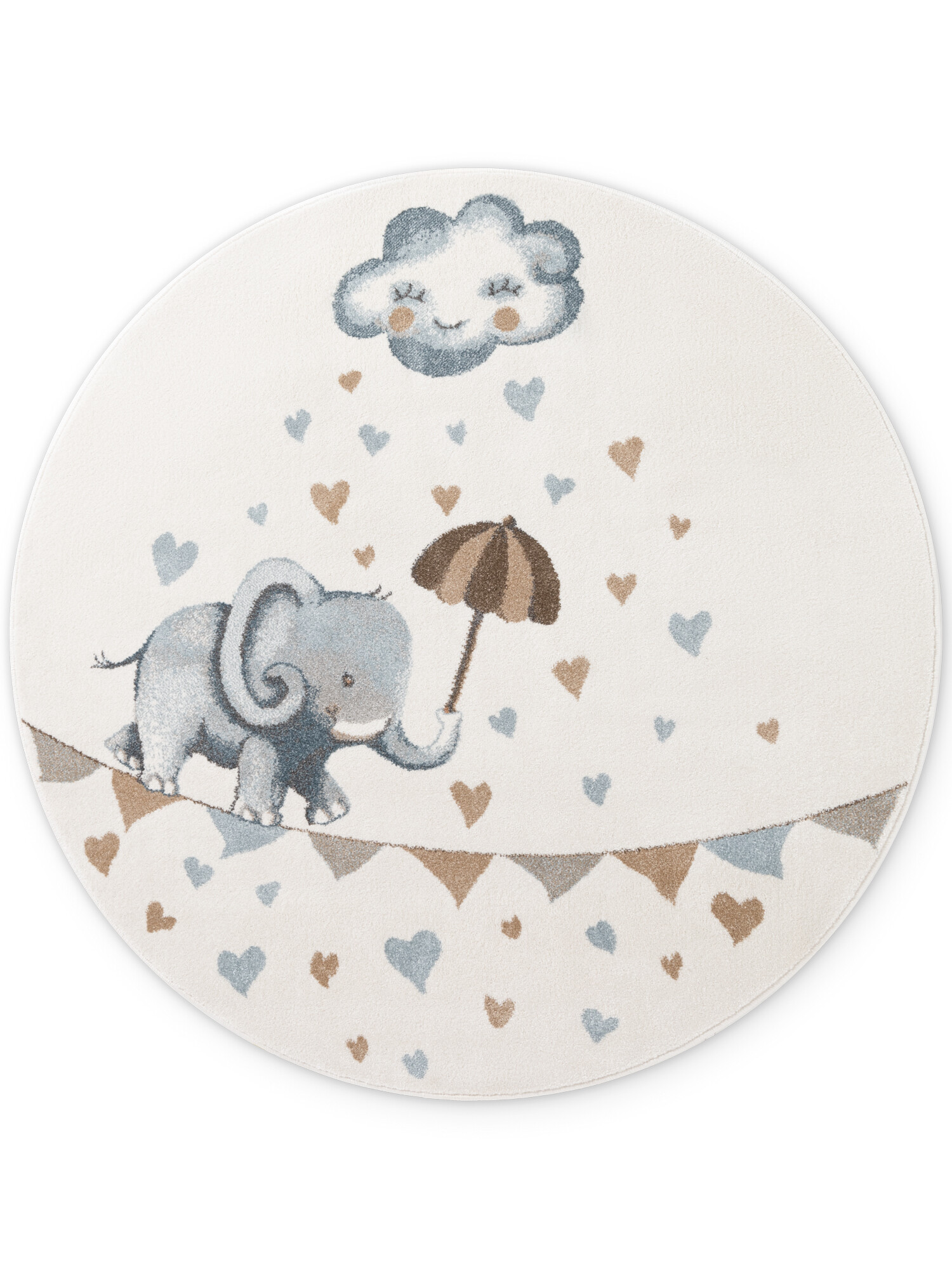 Dětský kusový koberec Villeroy & Boch Boho Kids 106303 Cream Multicolor Kruh Ø 160 cm