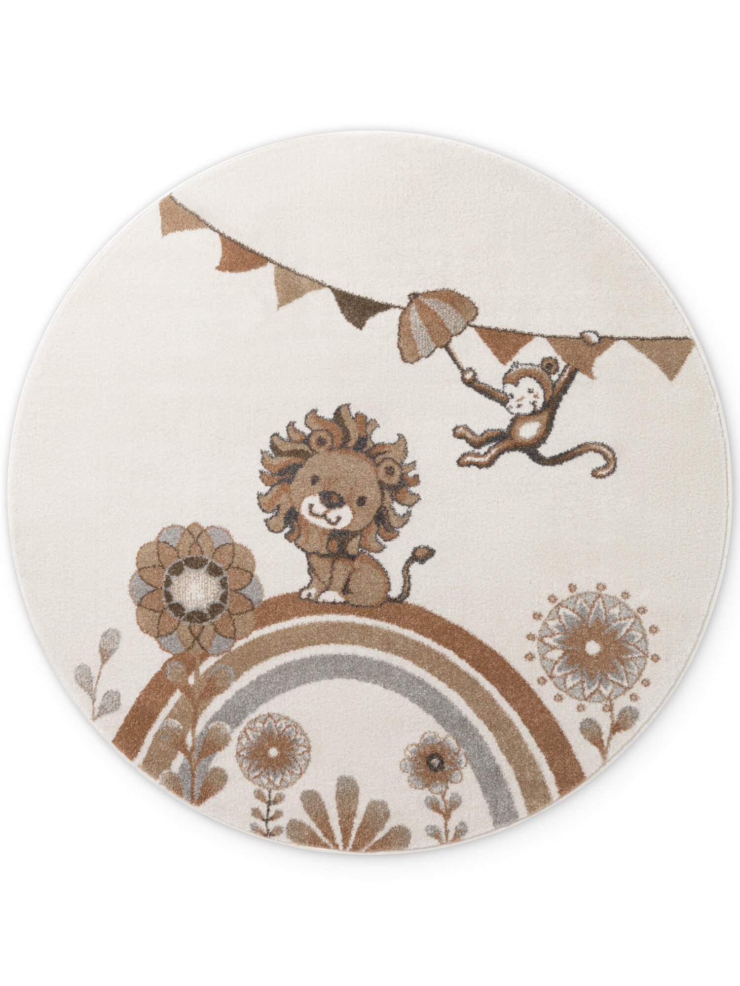 Dětský kusový koberec Villeroy & Boch Boho Kids 106307 Cream Multicolor kruh Kruh Ø 160 cm