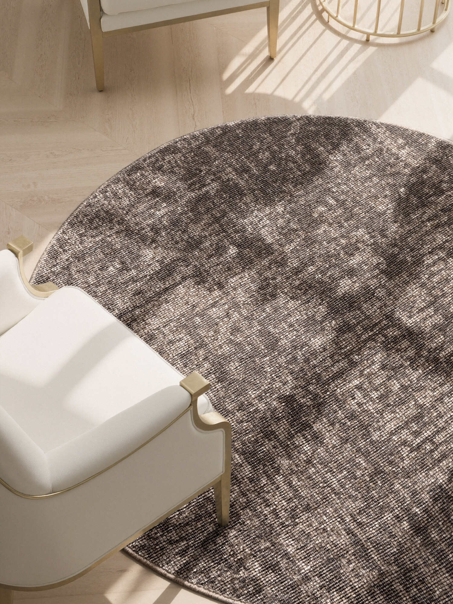 Kusový koberec Brilliance Prisma 106312 Beige z kolekce Elle kruh Kruh Ø 160 cm 5