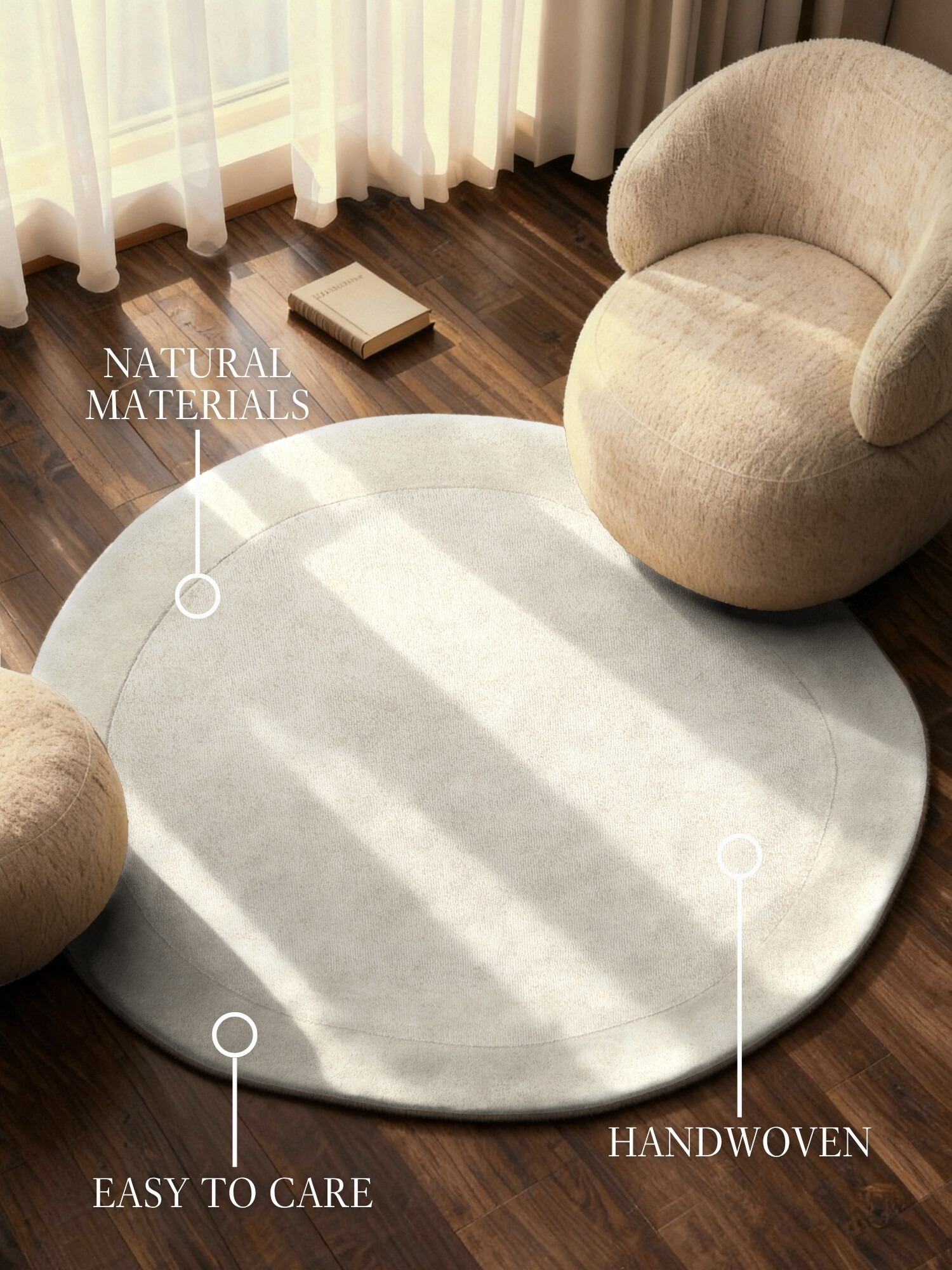 Kusový koberec Villeroy & Boch Kari 106285 Cream Kruh Ø 160 cm 2