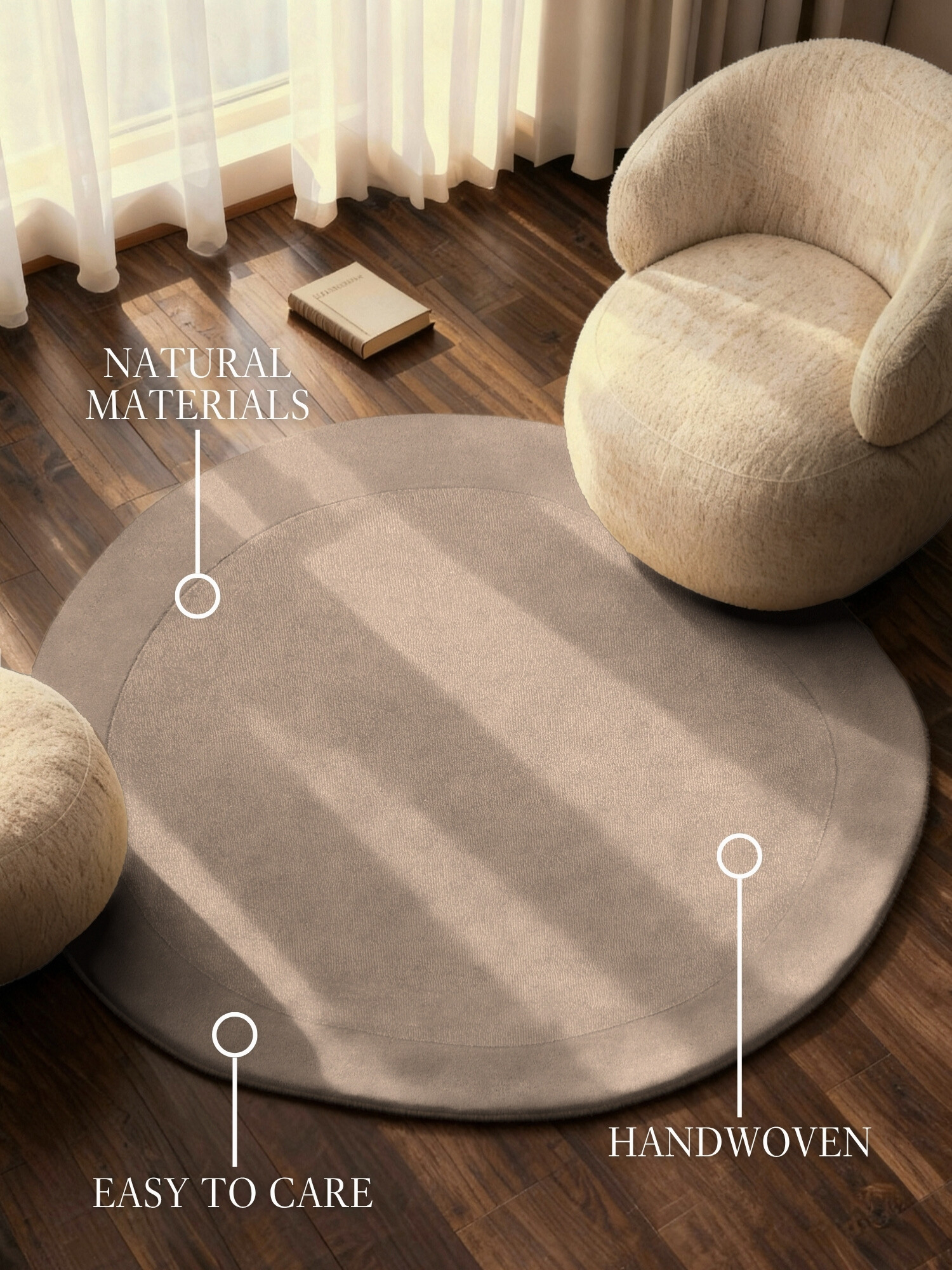Kusový koberec Villeroy & Boch Kari 106286 Beige Kruh Ø 160 cm 3