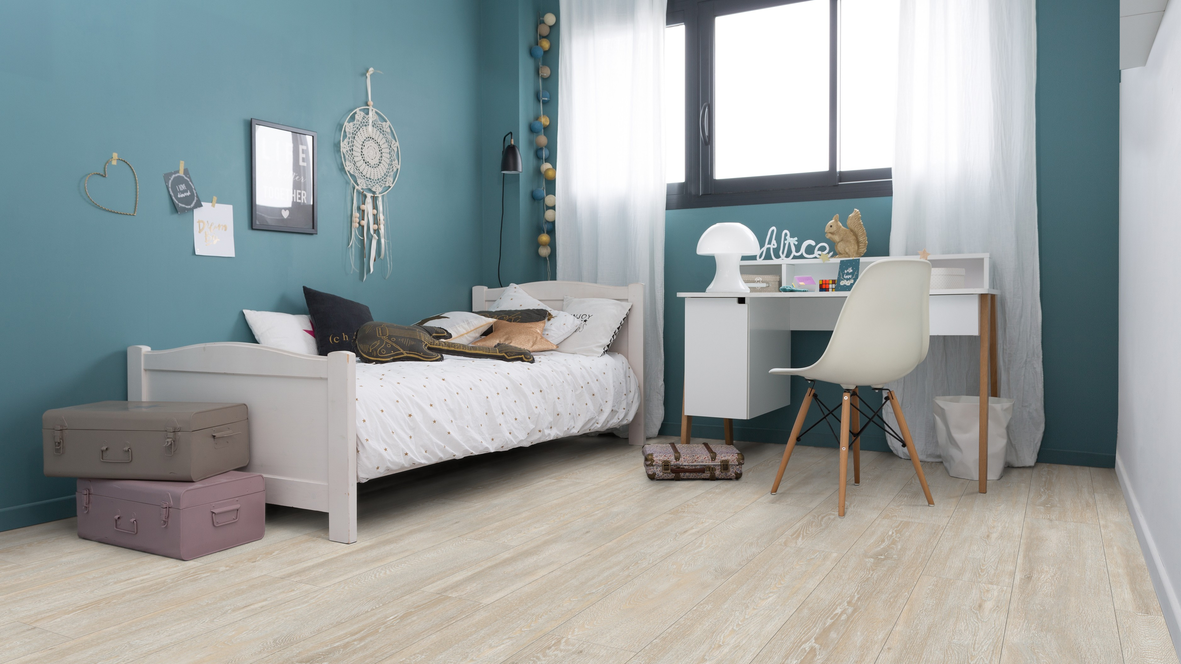 Vinylová podlaha Creation 40 White Lima 0584 - lepená 184x1219 mm 5