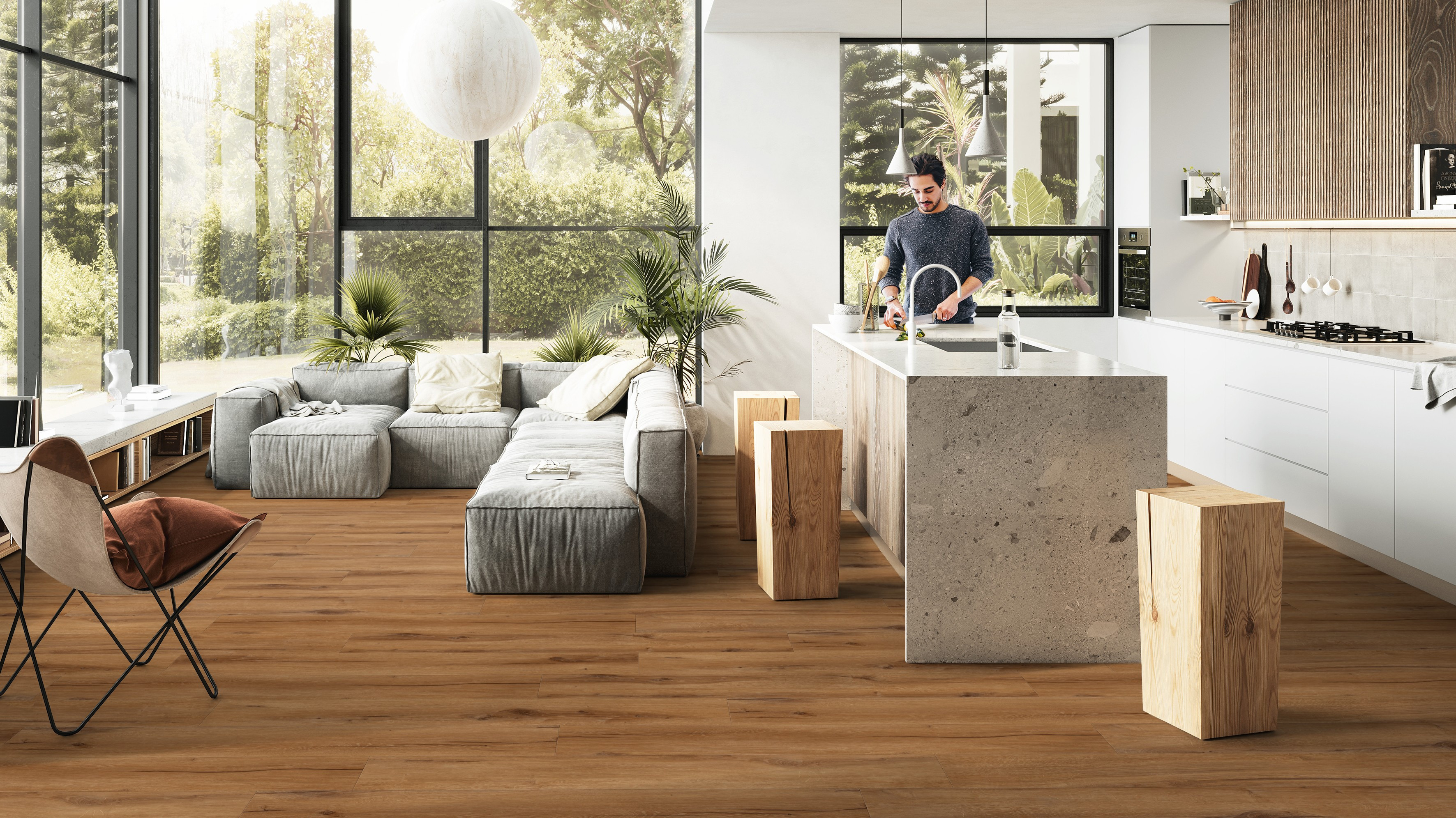 Vinylová podlaha Creation 40 Cedar Golden 1606 - lepená 230x1500 mm (obrázek 6)