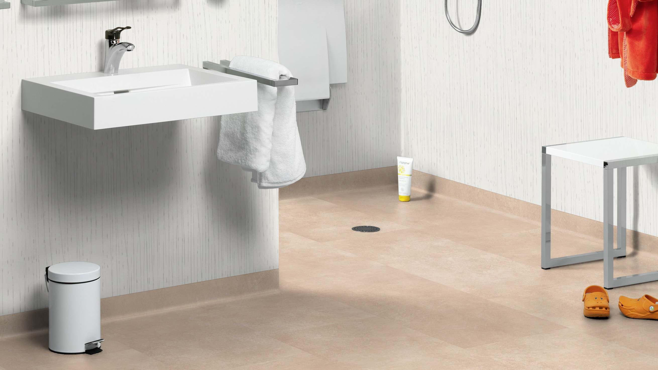 Vinylová podlaha Creation 40 Bloom Uni Cream 1600 - lepená 457x914 mm 4