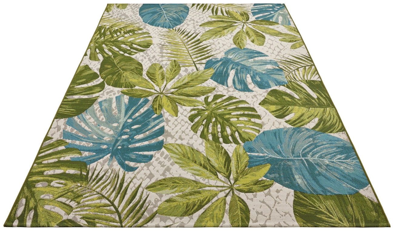 Kusový koberec Flair 105617 Tropical Leaves Turqouise Green – na ven i na doma 4