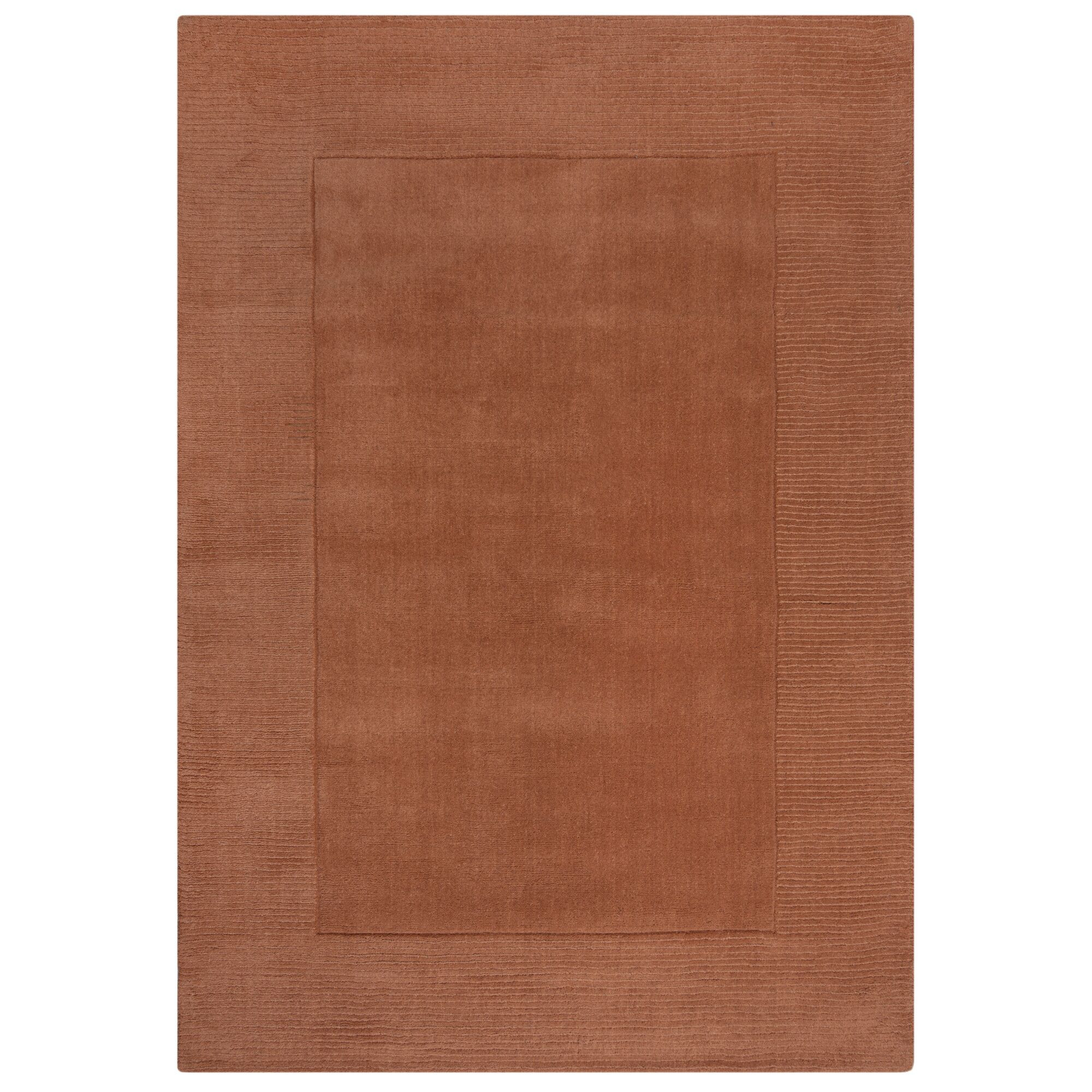 Kusový ručně tkaný koberec Tuscany Textured Wool Border Orange 120x170 cm