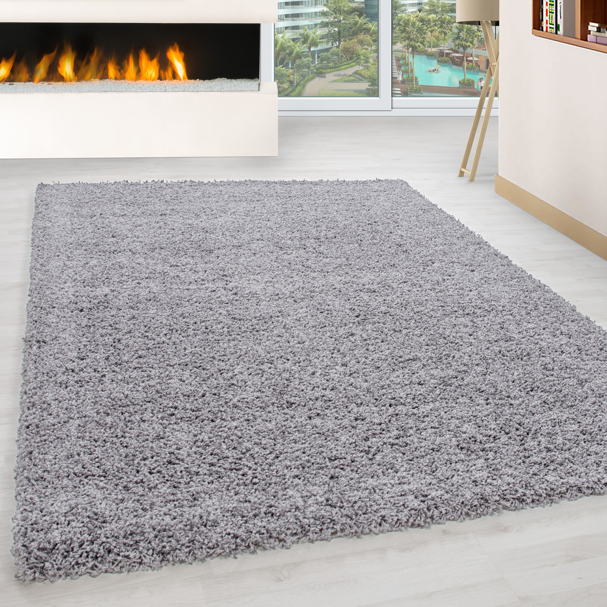Kusový koberec Life Shaggy 1500 light grey 3