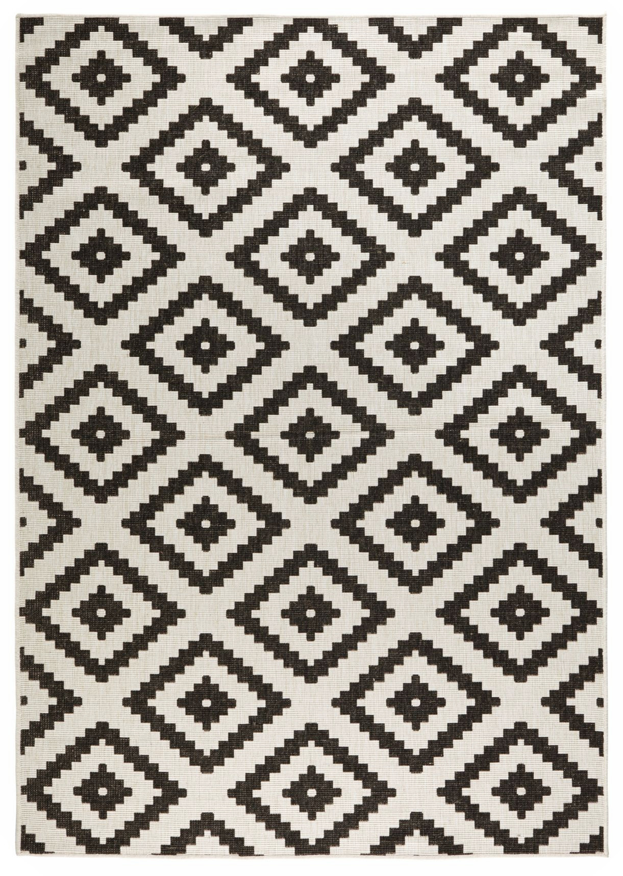 Kusový koberec Twin-Wendeteppiche 103129 schwarz creme