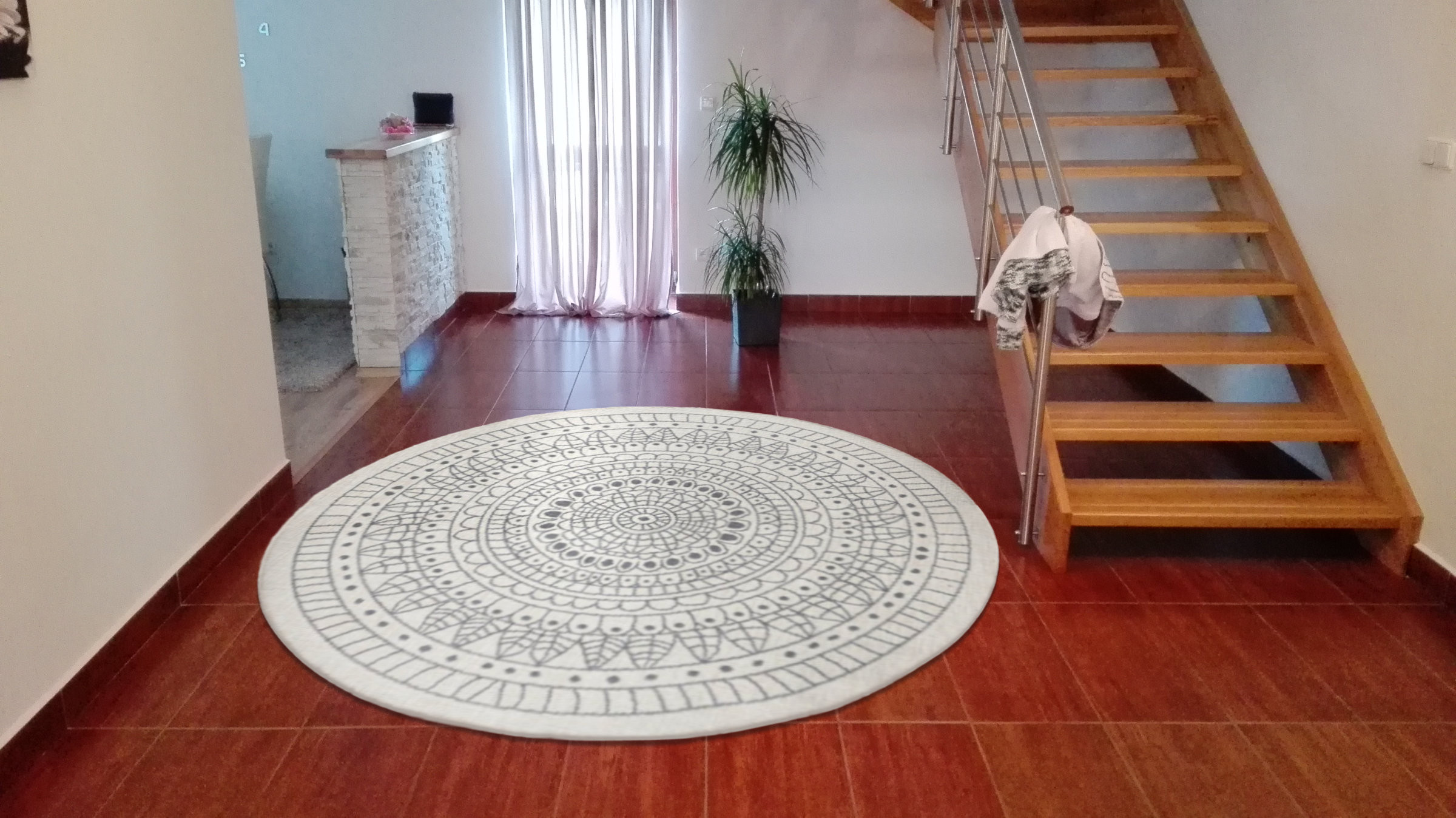 Kusový koberec Twin-Wendeteppiche 103143 creme grau 140x140 cm (obrázek 7)