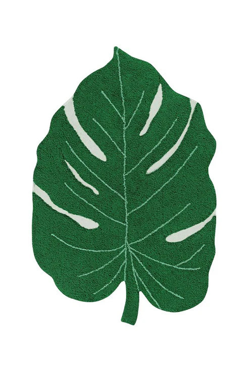 Ručně tkaný kusový koberec Monstera Leaf
