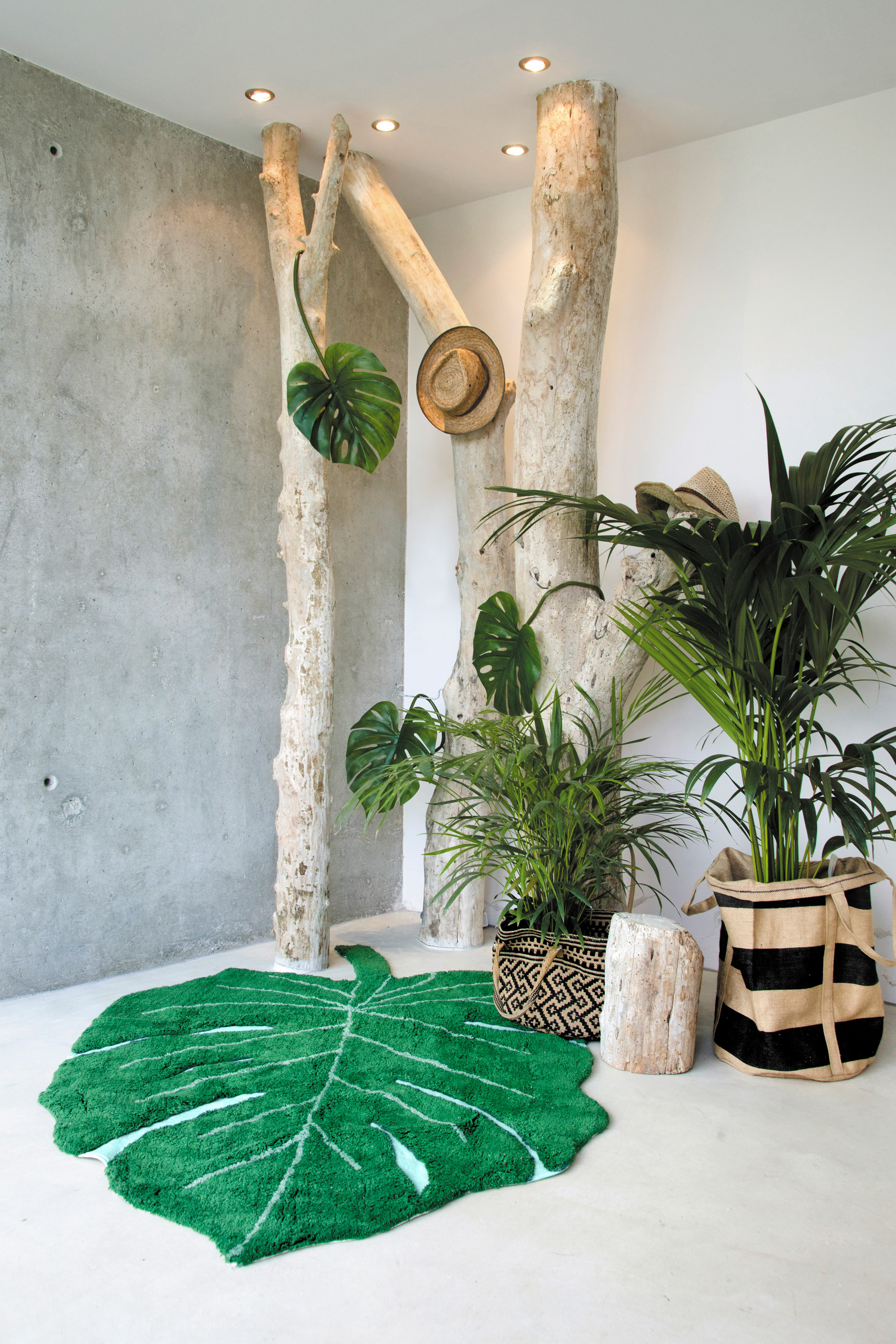 Ručně tkaný kusový koberec Monstera Leaf 5