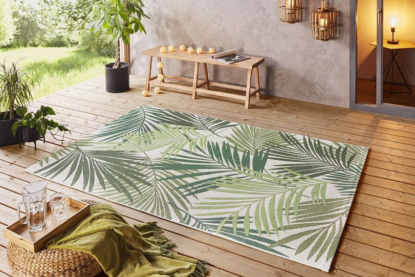 Kusový koberec Beach 103843 Green/Cream 4