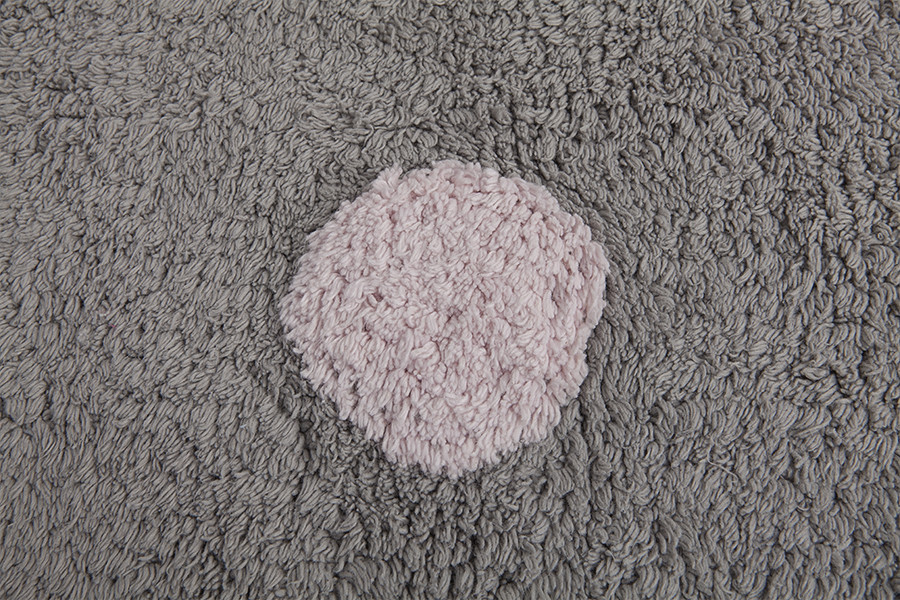 Pro zvířata: Pratelný koberec Tricolor Polka Dots Grey-Pink 2