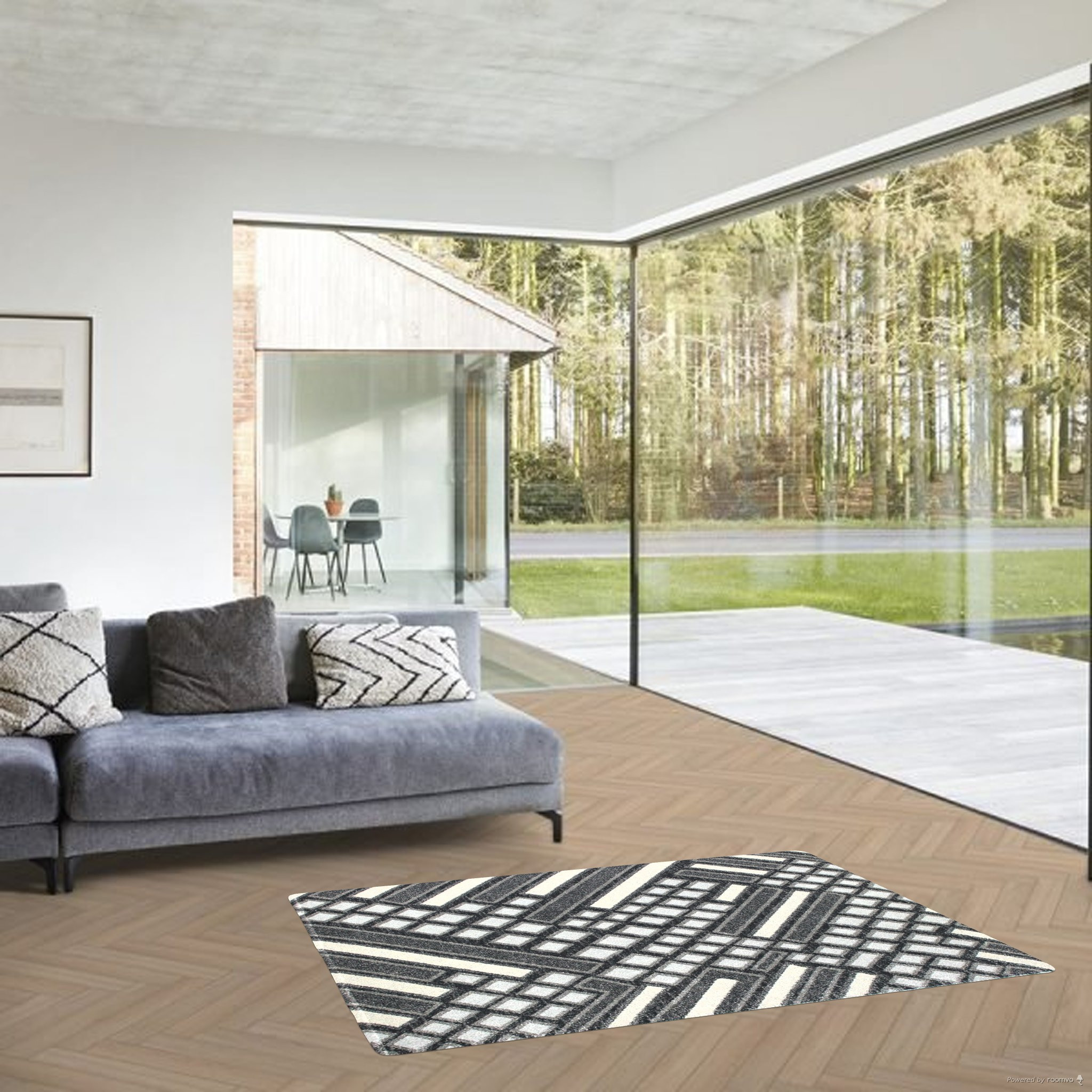 Kusový koberec Aspect 1812 Dark Grey 3