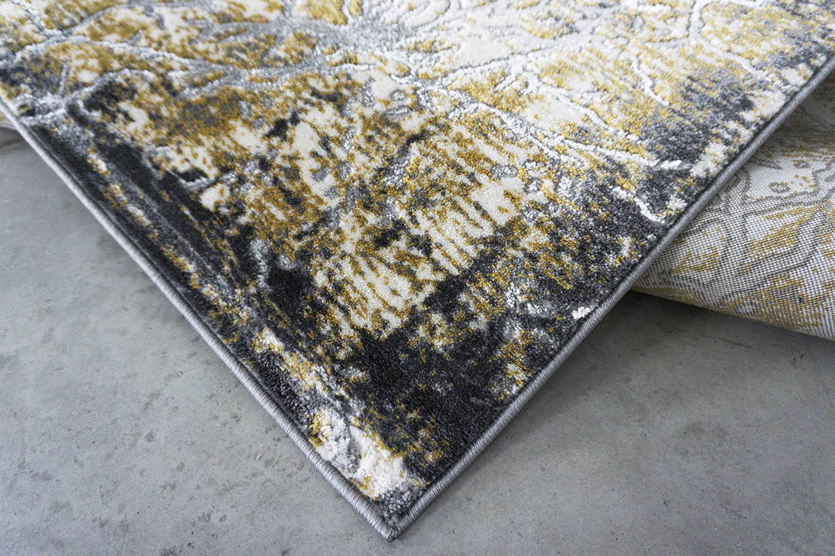 Kusový koberec Zara 9630 Yellow Grey 2