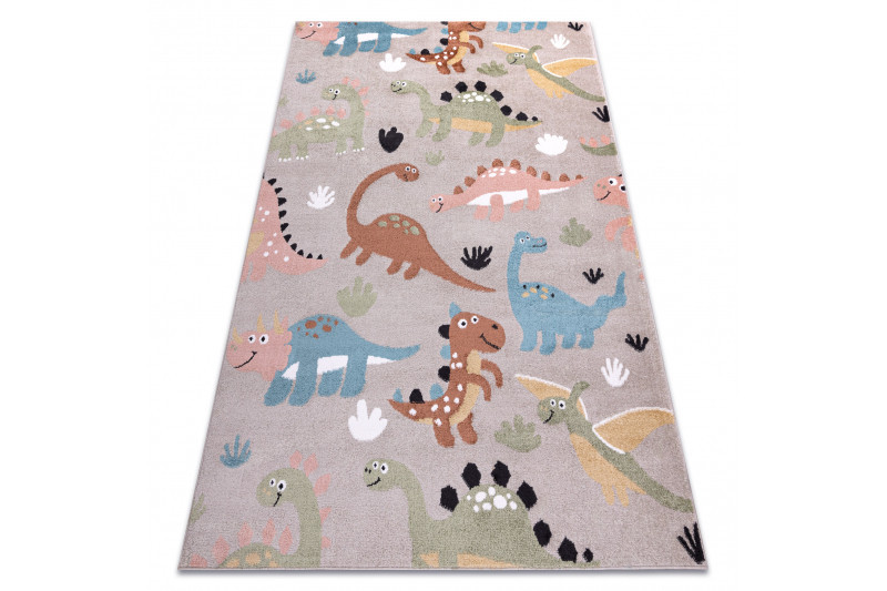 Dětský kusový koberec Fun Dino beige 80x150 cm (obrázek 15)