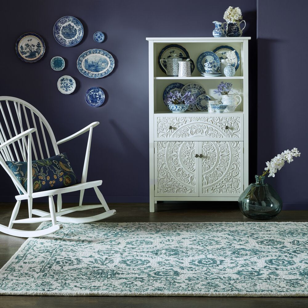 Kusový koberec Wool Loop Yasmin Ivory/Blue 5
