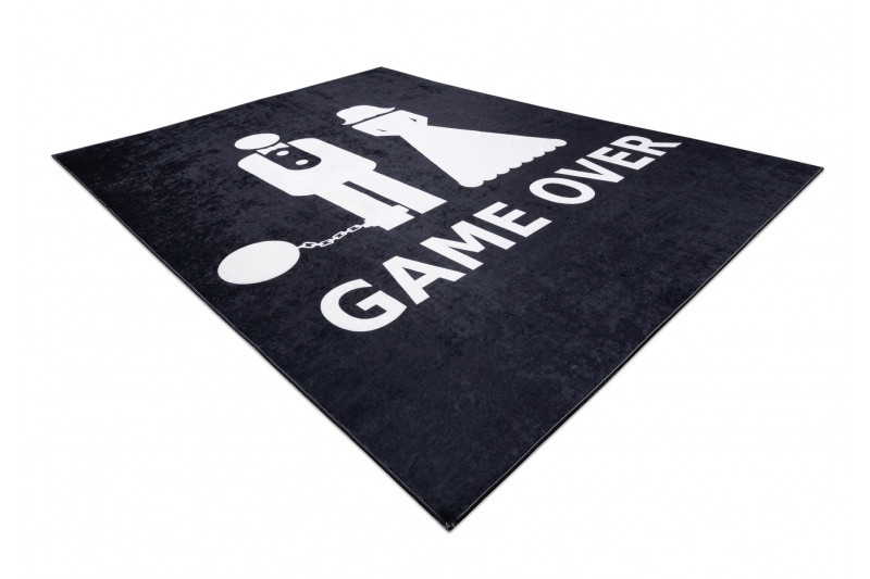 Kusový koberec Bambino 2104 Game Over black 2