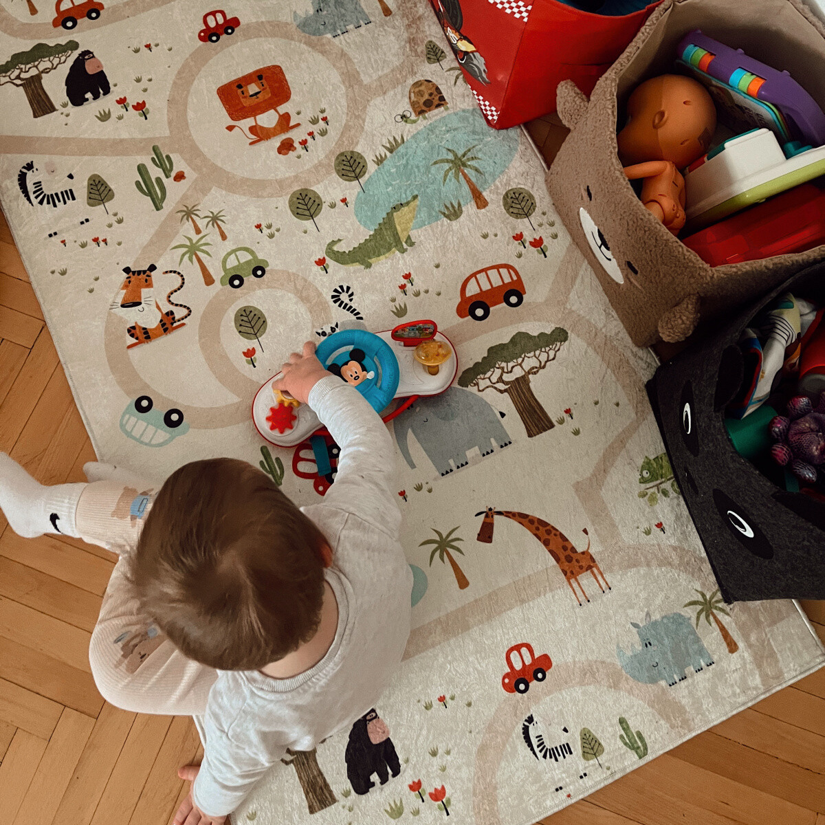 Dětský kusový koberec Bambino 1165 Zoo 80x150 cm (obrázek 16)