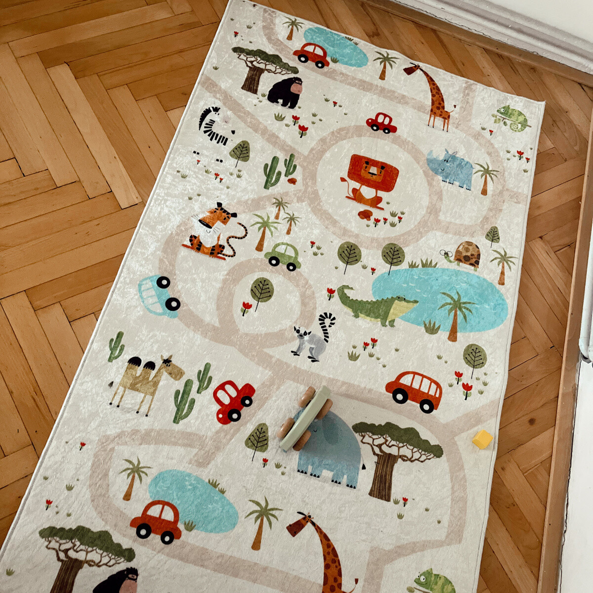 Dětský kusový koberec Bambino 1165 Zoo 80x150 cm (obrázek 17)