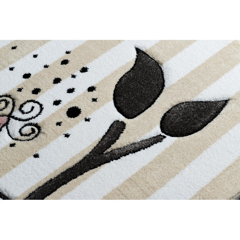 Dětský kusový koberec Petit Birds cream 3