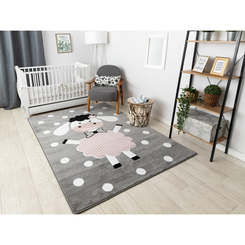 Dětský kusový koberec Petit Dolly sheep grey 3